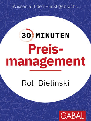 cover image of 30 Minuten Preismanagement